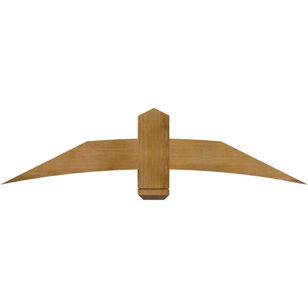 Ekena Millwork Bellingham Rough Sawn Timber Gable Bracket, Western Red Cedar, 60"W x 15"H x 6"D x 6"F, 6/12 Pitch GBW060X15X0606BEL00RWR - main